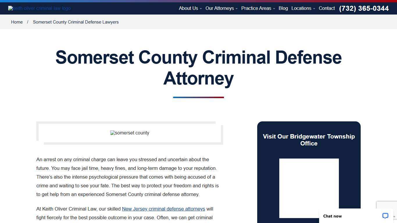 Criminal Defense Lawyers in Somerset County - Keith Oliver Criminal Law